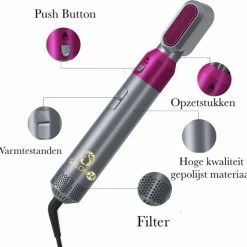 Salon 24 Airwrap | Nieuwe Versie V2 September Editie | Multistyler | 5 IN 1 SET | Hetelucht F?hn | Airstyler | F?hnborstel | Hetelucht Borstel | Krulborstel | Styling | Hairstyler | -Babyliss Shop 550x529 1