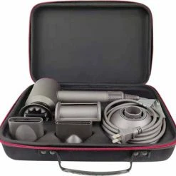YONO Tas Geschikt Voor Dyson Supersonic Föhn - Travel Hard Case Bescherm Hoes - Opberghoes Voor Haarddroger - Koffer - Zwart