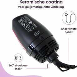 Camry Fohnborstel - Temperatuurregeling - 1800W - Keramisch -Babyliss Shop 550x529 15