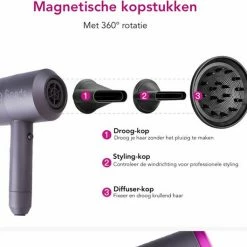 Top Goods - Professionele F?hn Met Diffuser - F?hn - Ionische Haardroger Elektrisch + GRATIS Siliconen Borstel -Babyliss Shop 550x530 11