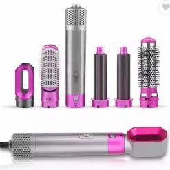 Merkloos Hairwrap | Multistyler | 5 IN 1 SET | Hetelucht F?hn | Airstyler | F?hnborstel | Hetelucht Borstel | Roze | Krulborstel | 5 In 1 Krultang | 5 In 1 Styler | Styling | Airwrap | Airwrap Krultang | Airwrap Styler | Hairstyler | Haarstyler | Tiktok | -Babyliss Shop 550x530 9