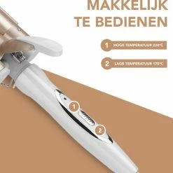 Achat? Wafeltang - Golvenkrultang - Keramische Krultang - 3 Temperatuurstanden - Inclusief Handschoen -Babyliss Shop 550x531
