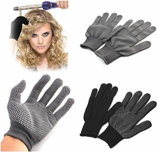 Ardran & Tookar Krultang Handschoenen - Warmte Handschoen Voor Stijltang - Styling Haaraccessoires - Grijs - 1 Paar 1 Ardran & Tookar Krultang Handschoenen - Warmte Handschoen Voor Stijltang - Styling Haaraccessoires - Grijs - 1 Paar