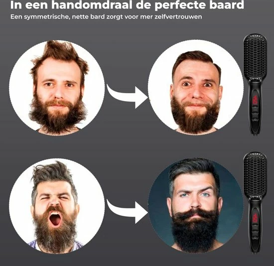 B-care Baard Stijltang - Baardstijler - Voor Ieder Baardtype - Temperatuurregeling - Ergonomische 360° Snoer - Black Friday – Sinterklaas – Schoencadeautjes Sinterklaas 7 B-care Baard Stijltang - Baardstijler - Voor Ieder Baardtype - Temperatuurregeling - Ergonomische 360° Snoer - Black Friday – Sinterklaas – Schoencadeautjes Sinterklaas - Afbeelding 7