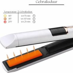 PH Goods? - Draadloze Mini Stijltang - Draadloos - Draagbaar - Oplaadbaar - Inclusief 2600mAh Powerbank Functie - Kleine Haar Stijltang - Hairstyler - Wit -Babyliss Shop 550x537 16