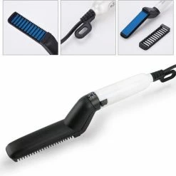 Merkloos Lichtgewicht Elektrische Multifunctionele Borstel Kam Stijltang. Voor Mannen Haar En Baard Verzorging.