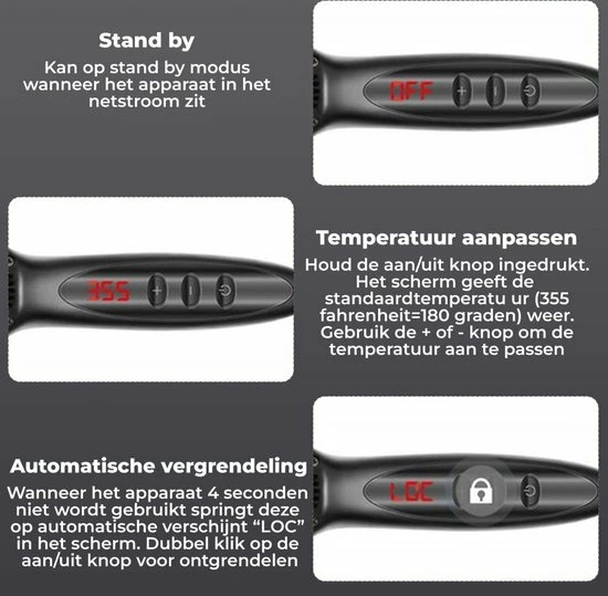 B-care Baard Stijltang - Baardstijler - Voor Ieder Baardtype - Temperatuurregeling - Ergonomische 360° Snoer - Black Friday – Sinterklaas – Schoencadeautjes Sinterklaas 2 B-care Baard Stijltang - Baardstijler - Voor Ieder Baardtype - Temperatuurregeling - Ergonomische 360° Snoer - Black Friday – Sinterklaas – Schoencadeautjes Sinterklaas - Afbeelding 2
