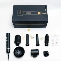 Wild Goods® 7 In 1 Airwrap Inclusief Handschoen | Nieuwste Technologie | Multistyler | Fohnborstel | Fohn Met Diffuser | Stijlborstel | Krulborstel | Krultang | Haardroger -Babyliss Shop 550x540 7