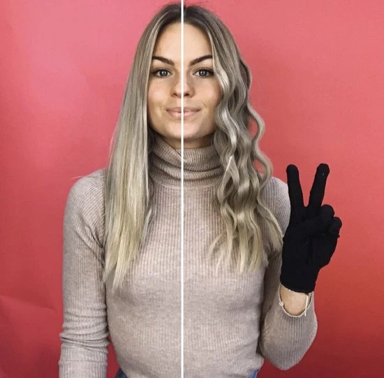 Bombé Waver - Wafeltang - Golvenkrultang - Baby Pink 32mm 4 Bombé Waver - Wafeltang - Golvenkrultang - Baby Pink 32mm - Afbeelding 4