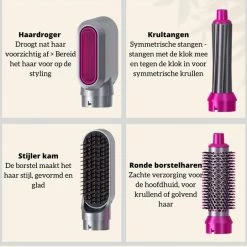 BeautyVentura? Beauty Ventura? - Air Pro - 5 In 1 Multi Styler F?hn - F?hnborstel - Airstyler - Hairwrap - Roze -Babyliss Shop 550x541 26