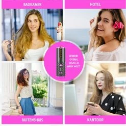 Automatische Krultang - Inclusief Gratis Borstel, 2 Haarclipjes, Kam En Reisetui - Draadloze Haarkruller- Rock&Rose -Babyliss Shop 550x542 1