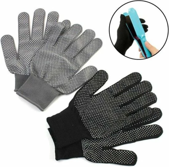 Ardran & Tookar Krultang Handschoenen - Warmte Handschoen Voor Stijltang - Styling Haaraccessoires - Grijs - 1 Paar 2 Ardran & Tookar Krultang Handschoenen - Warmte Handschoen Voor Stijltang - Styling Haaraccessoires - Grijs - 1 Paar - Afbeelding 2