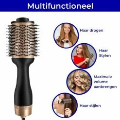 Fohn Borstel 3 In 1 - Keramische Magic Brush Voor Lang / Kort / Stijl / Krullen - 1200W - Zwart Van Zedar -Babyliss Shop 550x544 26