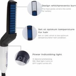 Mm Iz Baard Stijltang - Baard Borstel - Baard Straightener - Baardstyler - Haarverzorging - Voor Dun En Dik Haar - Hot Comb -Babyliss Shop 550x544 29