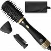 JC 3-in-1 F?hnborstel Met Opbergetui - Krulborstel - Haarstyler - Geschikt Voor Lang/Stijl/Krullen - Mat Zwart / Goud
