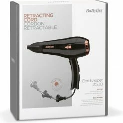 BaByliss Cordkeeper 2000W Fohn D373E - 1,95m Intrekbaar Snoer - 15mm Grote Diffuser -Babyliss Shop 550x544 9