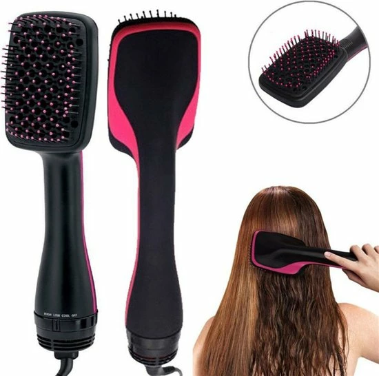 Thuys F?hnbortsel ? Haardroger Met Borstel ? Haardroger ? Haarkam ? Stijlborstel ? Keramische Warmteborstel ? 3 In 1 ? Magic Brush ? Kleur: Roze-Zwart ? 1100 W ? 100V-240V 3 Thuys F?hnbortsel ? Haardroger Met Borstel ? Haardroger ? Haarkam ? Stijlborstel ? Keramische Warmteborstel ? 3 In 1 ? Magic Brush ? Kleur: Roze-Zwart ? 1100 W ? 100V-240V - Afbeelding 3