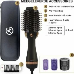 AG Store AG110 Luxe 3-in-1 Fohnborstel - Goud - Keramische Fohnborstels - Inclusief Travelbag, 12 Kleefrollen & 12 Haarclips - Ronde Borstel - 1000w - Krulborstel - Magic Brush - Lang/Kort/Stijl/Krullen Zwart 28 AG Store AG110 Luxe 3-in-1 Fohnborstel - Goud - Keramische Fohnborstels - Inclusief Travelbag, 12 Kleefrollen & 12 Haarclips - Ronde Borstel - 1000w - Krulborstel - Magic Brush - Lang/Kort/Stijl/Krullen Zwart -Babyliss Shop 550x547 10