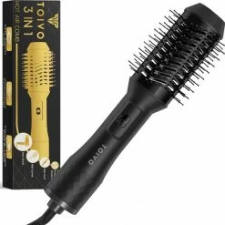 Toivo 3 In 1 F?hnborstel - Extra Lange Snoer 2 Meter - Stijlborstel - Krulborstel - Magic Brush - Ronde Haar Borstel - Multistylers