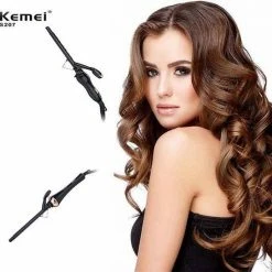 Kemei S207 – Krultang Geschikt Voor Alle Haartypes - Ultra Dun - Zwart -Babyliss Shop 550x548 22