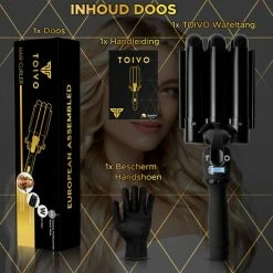 Toivo Wafeltang HS31 ProCare - Tri-Blade Technologie ? 25MM - Golvenkrultang ? Wave Krultang ? Waver -Babyliss Shop 550x549 11