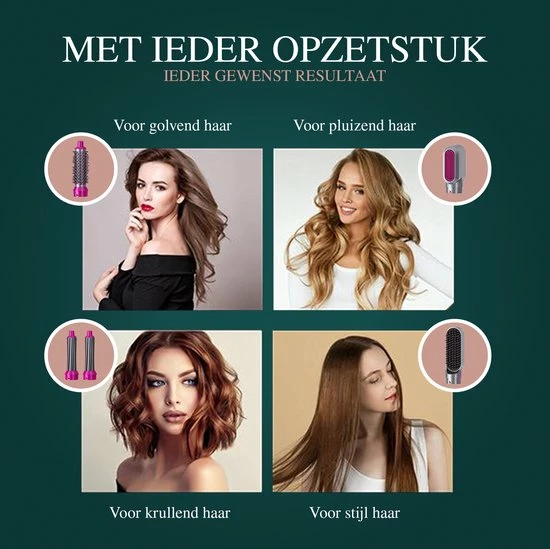 Zenits Airwrap 5 In 1 - Multistyler - Krultang & Stijltang - Fohn Borstel - Haar Wrap - Stijlborstel 4 Zenits Airwrap 5 In 1 - Multistyler - Krultang & Stijltang - Fohn Borstel - Haar Wrap - Stijlborstel - Afbeelding 4