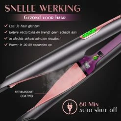 Nisha & Me 2 In 1 Krultang En Stijltang - Automatische Krultang - Stijltang - Keramisch - Voor Alle Haartypes -Babyliss Shop 550x549 34