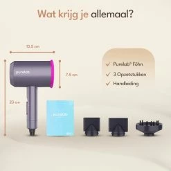 Purelab F?hn Met Diffuser - Ionische Haardroger - 3 Standen - Zwart -Babyliss Shop 550x550 10