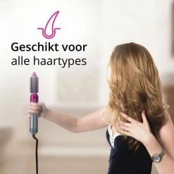 Merkloos Airwrap Krultang 5 In 1 Multi Styler Föhn Roze – Krultang & Stijltang - Hairwrap – Fohnborstel – Airstyler – Haar Wrap – Fohn – Styltang – Multistyler -Babyliss Shop 550x550 1048