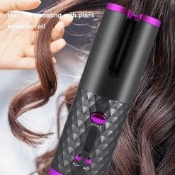 Rivema Automatische Krultang - USB Oplaadbaar - Draadloze Magic Hair Curler - Keramische Krulijzer - LCD Display -Babyliss Shop 550x550 1066