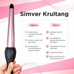 Simver Professionele Krultang - Curling Iron - 25 Mm Tot 32 Mm Krultang -Babyliss Shop 550x550 1096
