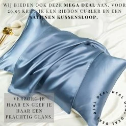 NOIRIEUX? Heatless Curls - Heatless Haarkruller - Zijde Haarkruller - Heatless Curling Ribbon Silk ? Blauw -Babyliss Shop 550x550 1108