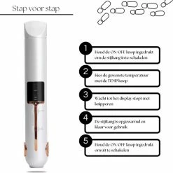 PH Goods? - Draadloze Mini Stijltang - Draadloos - Draagbaar - Oplaadbaar - Inclusief 2600mAh Powerbank Functie - Kleine Haar Stijltang - Hairstyler - Wit -Babyliss Shop 550x550 1134