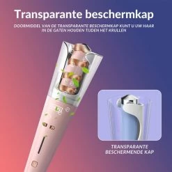 Automatische Krultang Keramische Haarkruller Hair Curler – Meerdere Kleuren – Roze - RAVEG -Babyliss Shop 550x550 1142