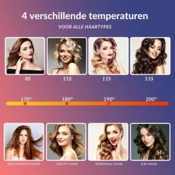 Automatische Krultang Keramische Haarkruller Hair Curler – Meerdere Kleuren – Roze - RAVEG -Babyliss Shop 550x550 1145