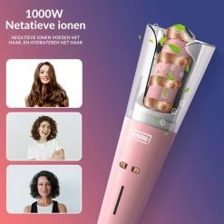 Automatische Krultang Keramische Haarkruller Hair Curler – Meerdere Kleuren – Roze - RAVEG -Babyliss Shop 550x550 1147