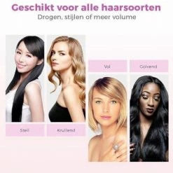 Xelar 3-in-1 Föhnborstel - Haardroger - Keramische Magic Brush - Lang/Kort/Stijl/Krullen – Zwart -Babyliss Shop 550x550 118