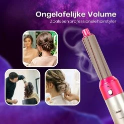 Viptiek - Hairwrap - F?hnborstel - Multistyler - Airwrap Krultang - Automatische Krultang - 5 In 1 Multistyler - Krulborstel - Borstel F?hn - Wafeltang -Babyliss Shop 550x550 1180