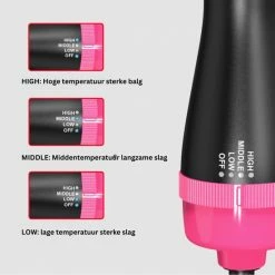 LisaPro PiProducts F?hnborstel - Krultang - Stijltang - F?hnborstel - Krulborstel - Anti Klit - Roze -Babyliss Shop 550x550 1195