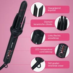 Swanliss? Beauty Curl Met Argan Olie - Automatische Krultang - Zwart -Babyliss Shop 550x550 1218