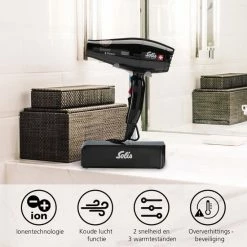 Solis Silent & Power 449 F?hn - Ionische Haardroger - Zwart -Babyliss Shop 550x550 1223