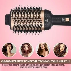 Marilo`s Marilo?s 3 In 1 F?hnborstel - Krulborstel - Stijlborstel - Goud/Zwart -Babyliss Shop 550x550 1240