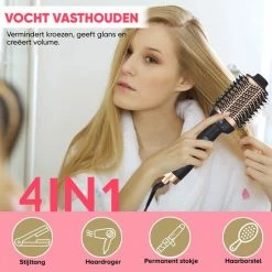 Marilo`s Marilo?s 3 In 1 F?hnborstel - Krulborstel - Stijlborstel - Goud/Zwart -Babyliss Shop 550x550 1244