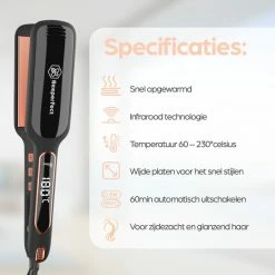 Beeperfect? Stijltang Shine & Protect - Infrarood Technologie - Voor Glad En Glanzend Stijl Haar - 60?C Tot 230?C -Babyliss Shop 550x550 1288
