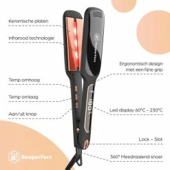 Beeperfect? Stijltang Shine & Protect - Infrarood Technologie - Voor Glad En Glanzend Stijl Haar - 60?C Tot 230?C -Babyliss Shop 550x550 1289