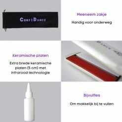 Confidance - Steampod ? Steampod 3.0 - Stoomstijltang - Stijltang - Wit -Babyliss Shop 550x550 1302