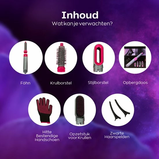 QLAY? Airwrap - 5 In 1 Set - Hairwrap - Krulborstel - Hete Lucht F?hn - Airwrap - Styler - Warmteborstel - Vernieuwde Airwrap - Augustus 2022 Editie | Wafeltang 6 QLAY? Airwrap - 5 In 1 Set - Hairwrap - Krulborstel - Hete Lucht F?hn - Airwrap - Styler - Warmteborstel - Vernieuwde Airwrap - Augustus 2022 Editie | Wafeltang - Afbeelding 6