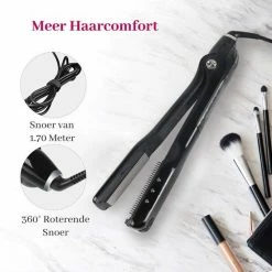 Swanliss® Swanliss Steam Plus Met Argan Olie - Stoom Stijltang - Zwart -Babyliss Shop 550x550 1453