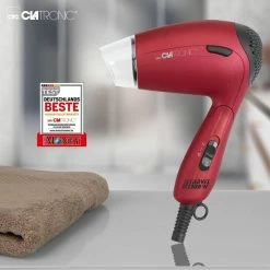 Clatronic HTD 3429 - Haardroger - Reisf?hn - Opvouwbaar - Rood -Babyliss Shop 550x550 1457