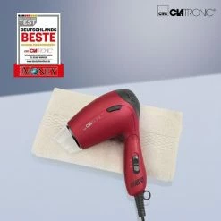 Clatronic HTD 3429 - Haardroger - Reisf?hn - Opvouwbaar - Rood -Babyliss Shop 550x550 1459